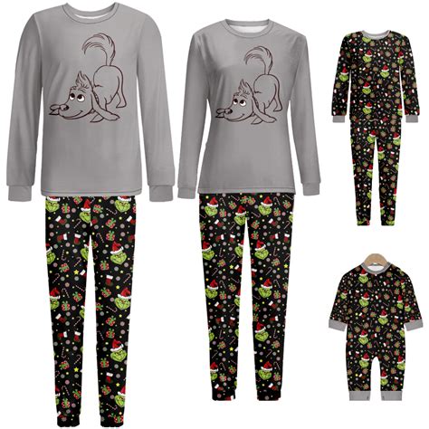 Family Christmas Pajamas Set Merry Christmas Printed Sizes for Adult ...