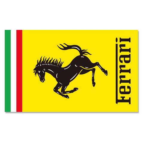 Racing Car Decor Flag for Ferrari Banner 3 ft x 5 ft Polyester with 2 ...