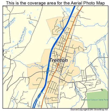 Aerial Photography Map of Trenton, GA Georgia