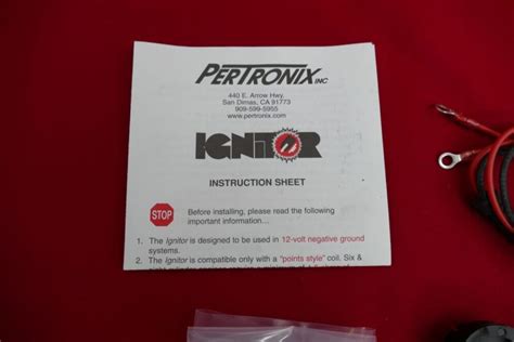 Pertronix Ignitor Electronic Ignition Conversion Kit. (Replaces Points ...