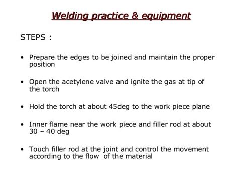 FUSION WELDING PROCESS