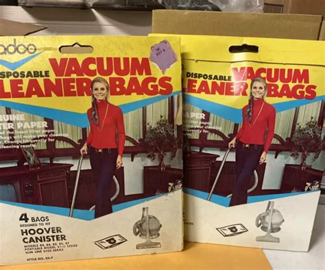 VINTAGE PADCO DISPOSABLE Vacuum Cleaner Bags 2 Packs Of 4 Bags Hoover ...