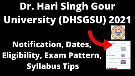 Dr. Hari Singh Gour University (DHSGSU) 2021: Application, Eligibility ...