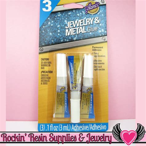 Aleene's JEWELRY & METAL GLUE 3 Tubes 0.1 oz each | Rockin Resin