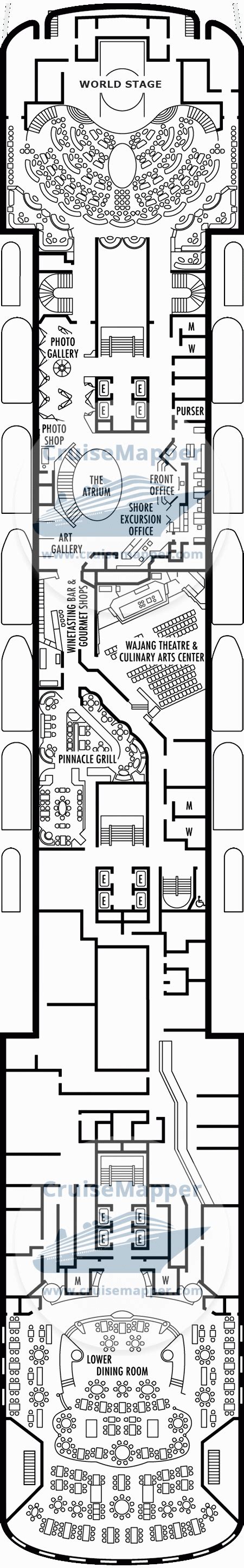 ms Volendam deck 4 plan | CruiseMapper