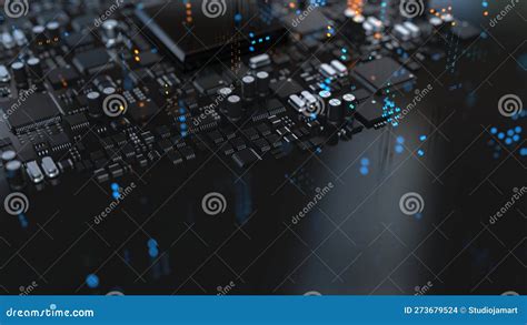 Chips and Electronic Components Stock Illustration - Illustration of electronic, system: 273679524