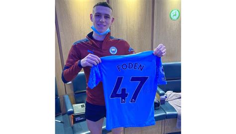 Original Phil Foden Match Worn and Signed Jersey vs. Liverpool ...