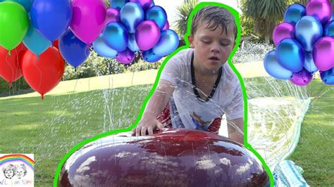 HUGE Balloon Pop Challenge!!!!!! Kids playing with balloons!!! - YouTube