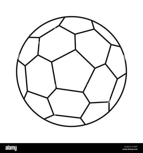 Soccer ball icon, outline style Stock Vector Image & Art - Alamy