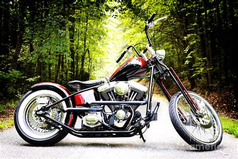 Bobber Harley Davidson Custom Motorcycle Photograph by Kim Fearheiley ...