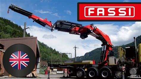 Loader crane F1950RA | Fassi Gru S.p.A. - YouTube