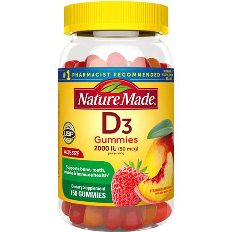 Nature Made Adult Gummies Vitamin D3 150 Gummies - Swanson Health Products