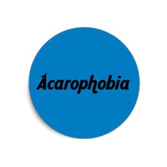 Acarophobia sticker - Custom Stickers