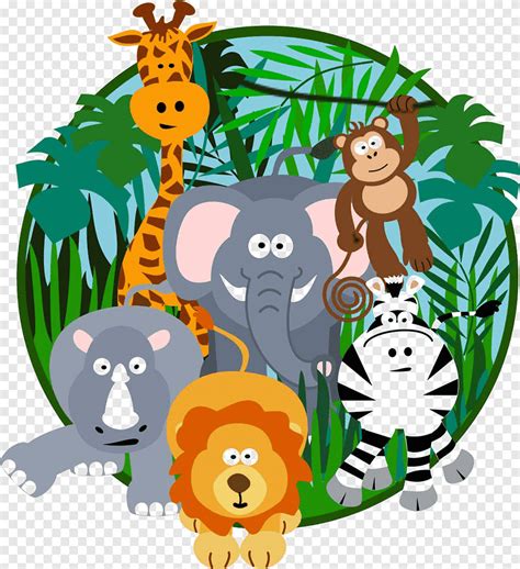 Cartoon jungle, cartoon, in the jungle png | PNGEgg