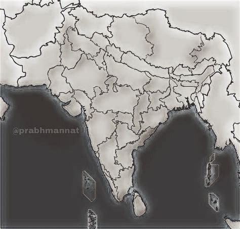 Akhand Bharat State Map - States of United India