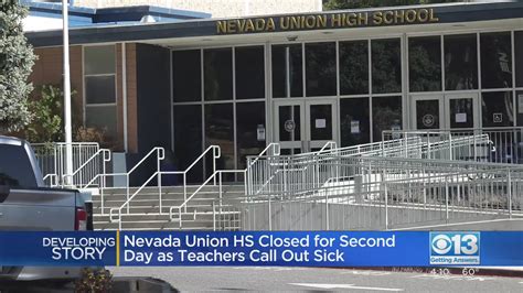 Nevada Union High School Closed For Second Day As Teachers Call Out Sick In Protest - YouTube