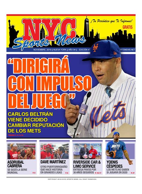 Edición #47 Noviembre 2019 by NYC SPORTS NEWS - Issuu