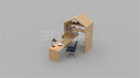 3040. Free 3D Desk Model Download