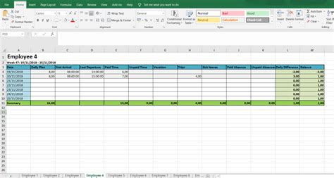 Monthly and Weekly Timesheets - Free Excel Timesheet Template | All Hours
