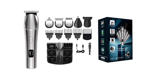 Multi-function Rechargeable Waterproof Hair Clipper Custom Electric Metal Hair Trimmers Clippers ...