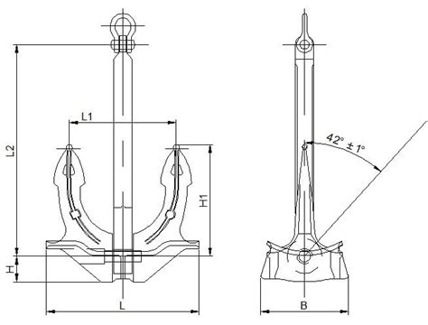 JIS Stockless Anchor With IACS Cert. Stockless Anchor