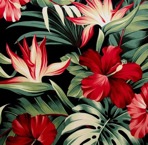 Pattern, red, flower, green, exotic, leaf, hibiscus, vara, summer, texture, HD wallpaper | Peakpx