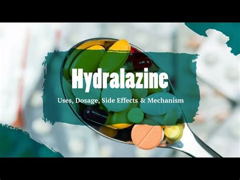 #hydralazine | Uses, Dosage, Side Effects & Mechanism | Apresoline ...