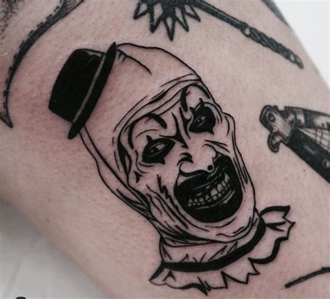 Terrifier tattoo | Scary tattoos, Movie tattoos, Horror tattoo