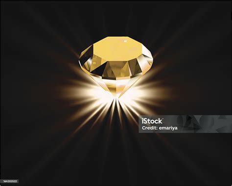 Yellow Diamond Vector Stock Illustration - Download Image Now - Abstract, Digitally Generated ...