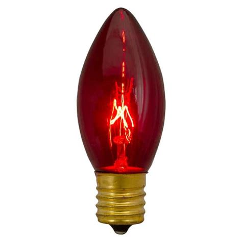 Northlight C9 Red Transparent Replacement Christmas Bulbs (4-Pack) 34316501 - The Home Depot