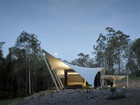 A Unique Family Home Covered Entirely By a Tent Structure