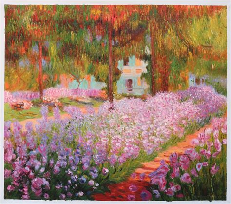 Irises in Monet's Garden Claude Monet hand-painted oil | Etsy | Claude ...