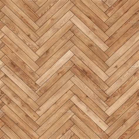 Seamless wood parquet texture (herringbone light brown) | Custom ...