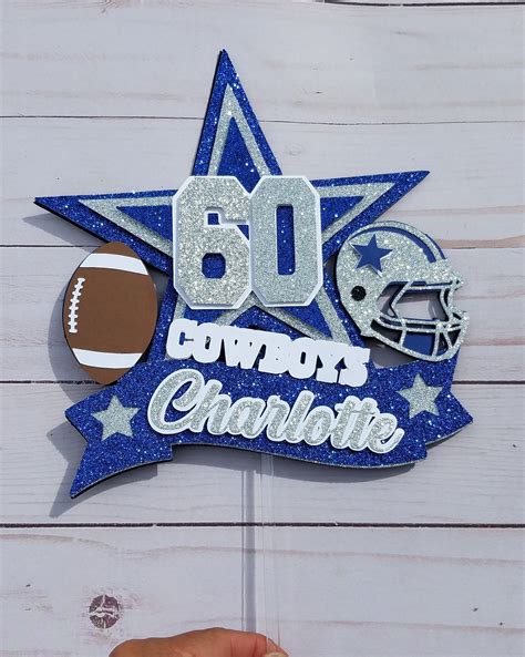 Dallas Cowboys Cake Topper/ Dallas Cowboys Birthday - Etsy