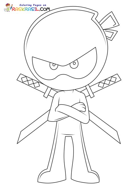 Ninja Kidz Coloring Pages