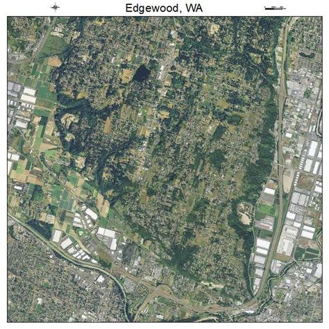 Aerial Photography Map of Edgewood, WA Washington