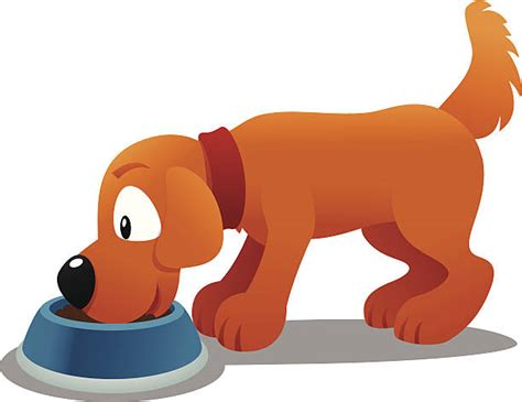 Dog Eating Dog Food Illustrations, Royalty-Free Vector Graphics & Clip ...