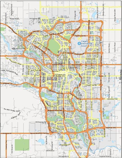 Map of Calgary, Canada - GIS Geography