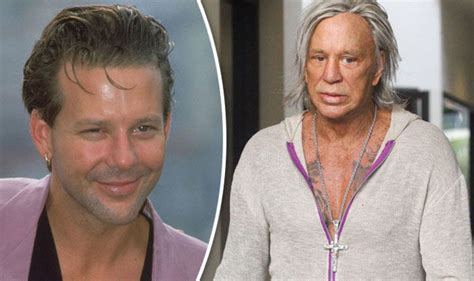 Mickey Rourke captured looking unrecognisable after plastic surgery in ...