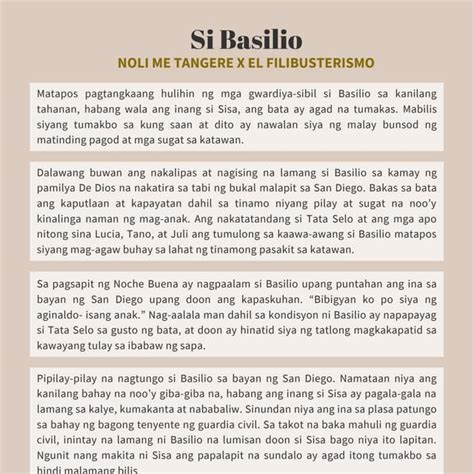 Buod ng buhay ni Basilio | PDF