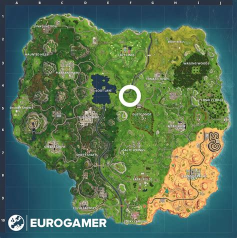 Fortnite - Dusty Divot treasure map location | Eurogamer.net