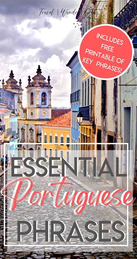 Portuguese Phrases for Travel | The Essentials (with PDF!) - TravelWanderGrow