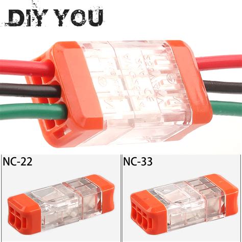 Docking type Mini Quick Wire Connector Universal Compact Electrical Wiring Connectors Push-in ...