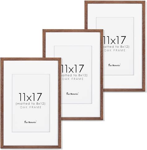 Amazon.com - 11x17 Picture Frames, 11"x17" Oak Wood Frame for Wall, 11 ...