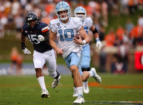 North Carolina's Drake Maye rising fast in college football quarterback ...