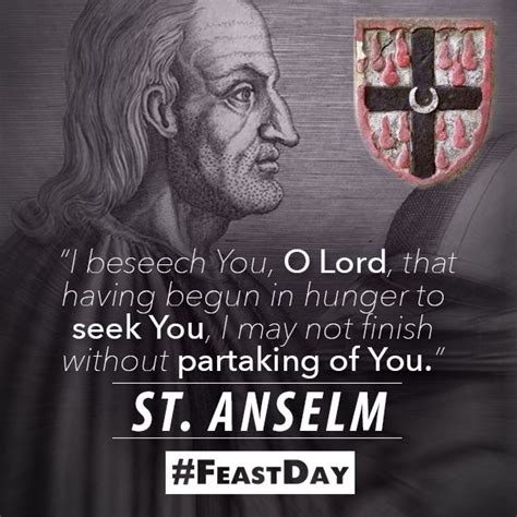 St. Anselm, the Father of Scholasticism and Archbishop of Canterbury ...