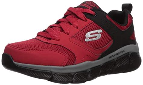 Skechers - Skechers Kids Boys' Skech-Flex 3.0-WHITESHORE Sneaker, Red/Black, 5.5 M US Big Kid ...