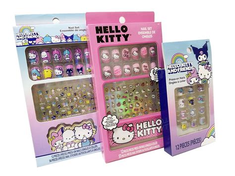 Hello Kitty And Friends Kids Art Set - Press-On Nails And Nail Stickers ...