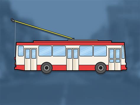 Trolleybus by Erikas Mališauskas on Dribbble