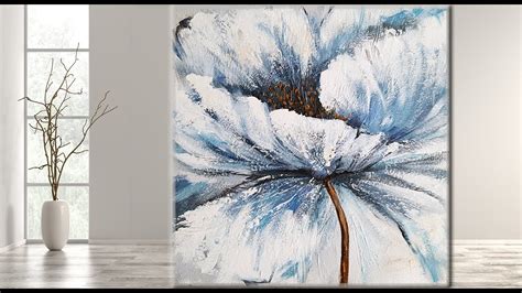 Abstract Acrylic Flower Painting Tutorial | Best Flower Site